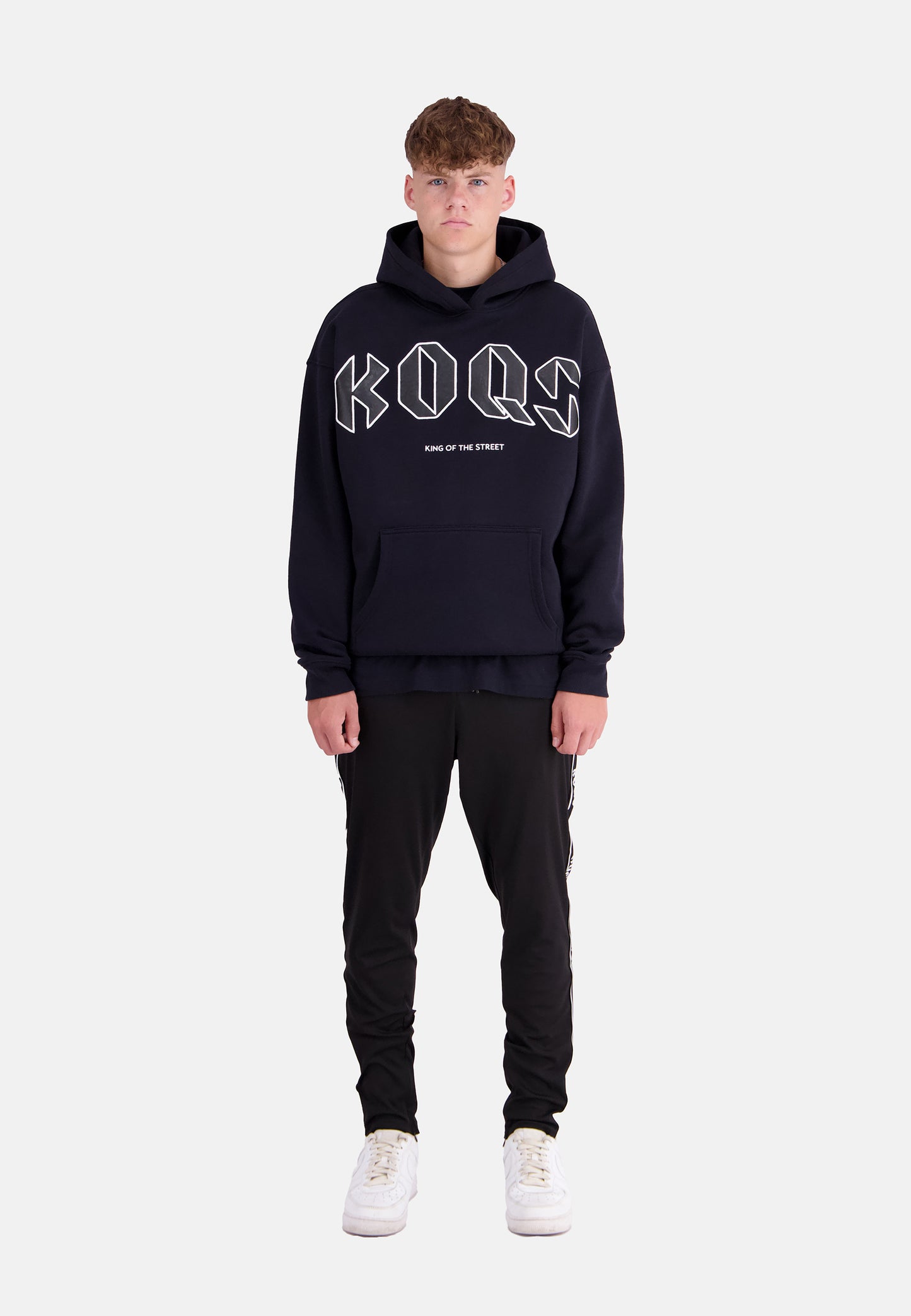 King of the Street PU-Patch Hoodie