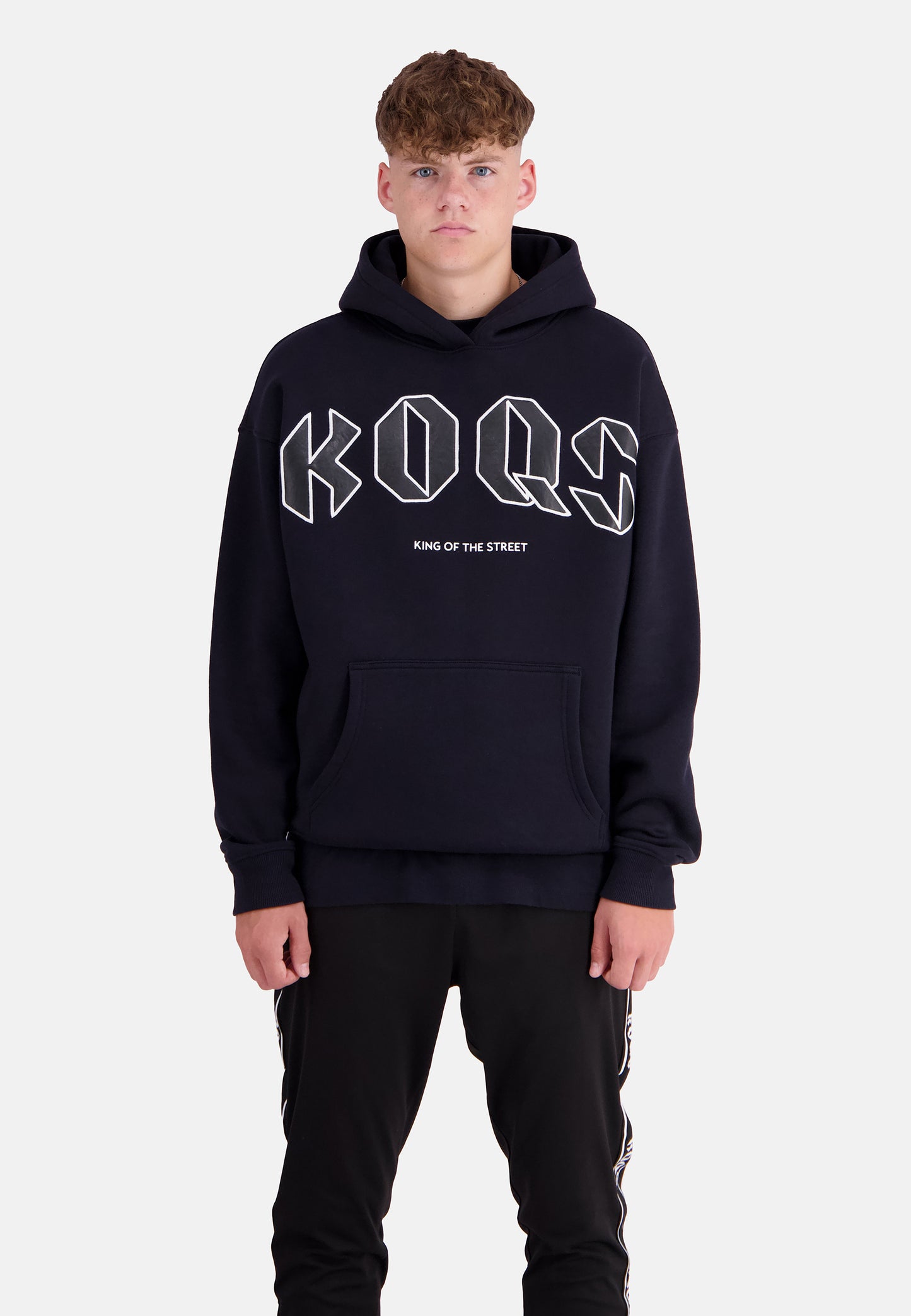 King of the Street PU-Patch Hoodie