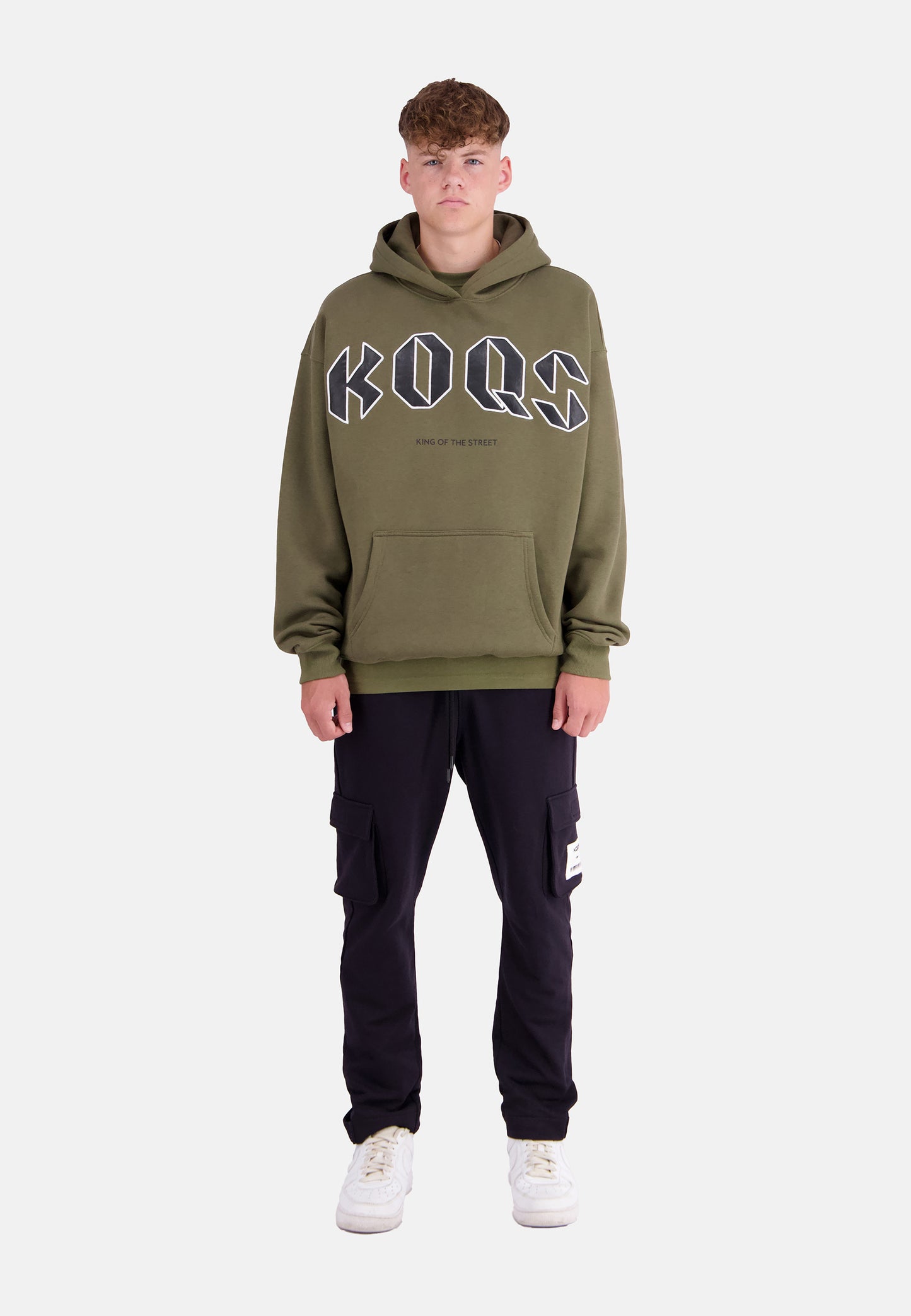 King of the Street PU-Patch Hoodie