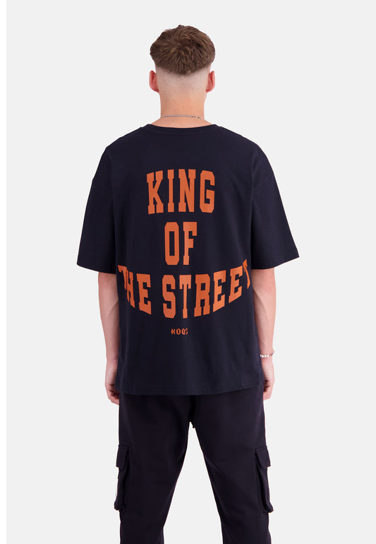 King of the street Back Print T-Shirt