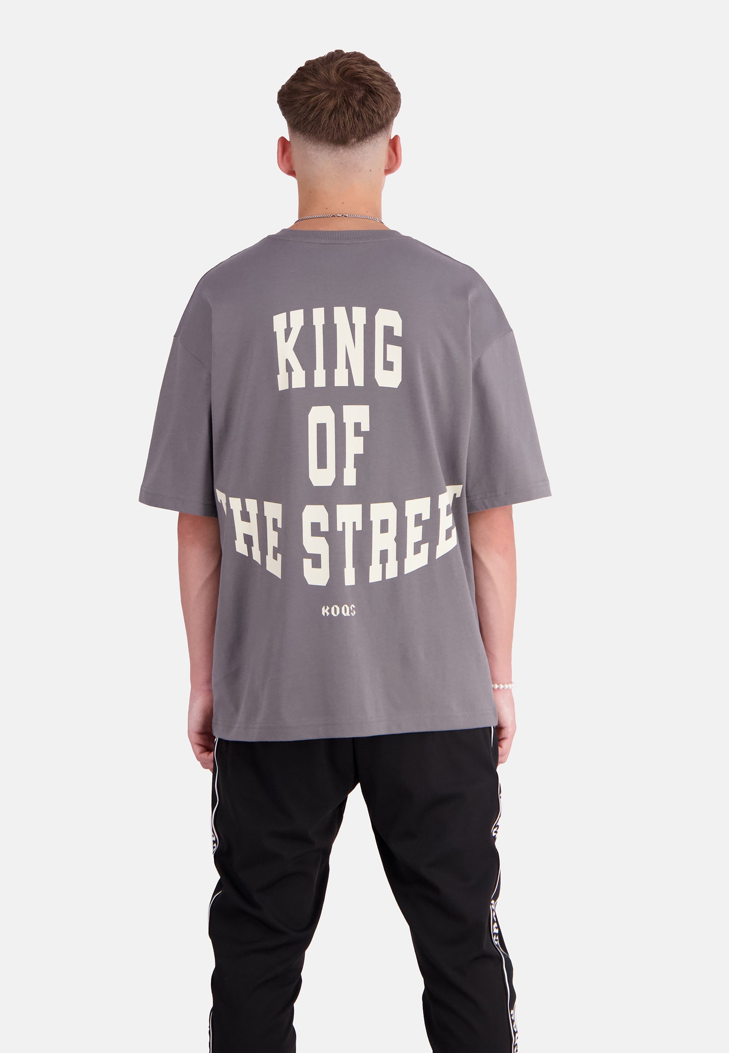 King of the street Back Print T-Shirt